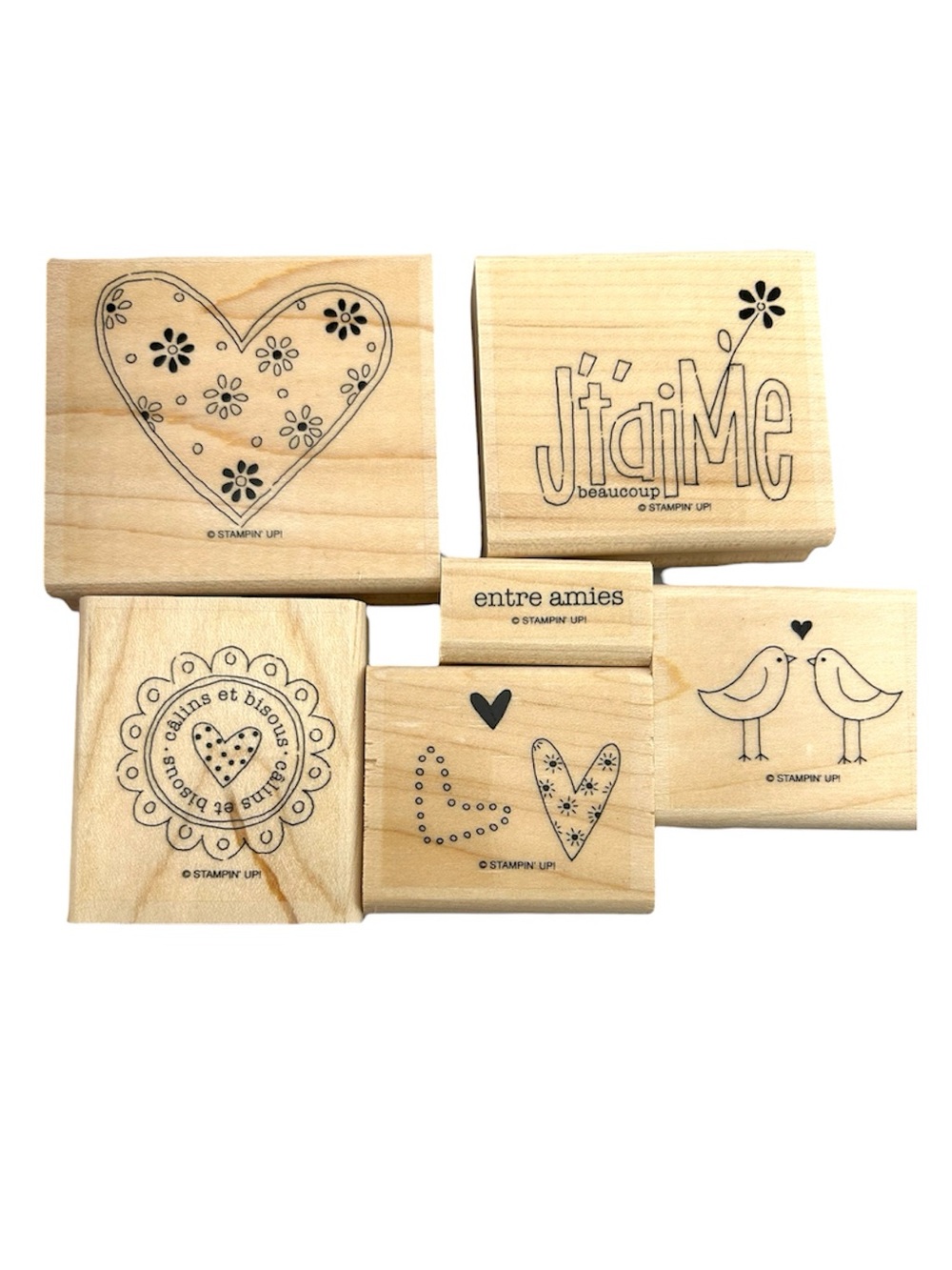 🍒 Stampin’Up! 🍒 “J’t’aime” (Love You Much) Stamp set.